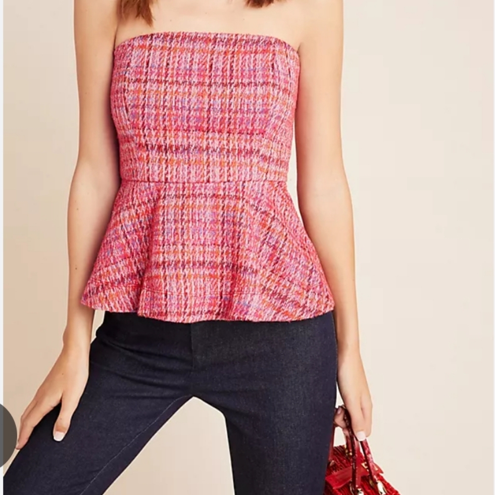 Maeve by Anthropologie Shannon Peplum top